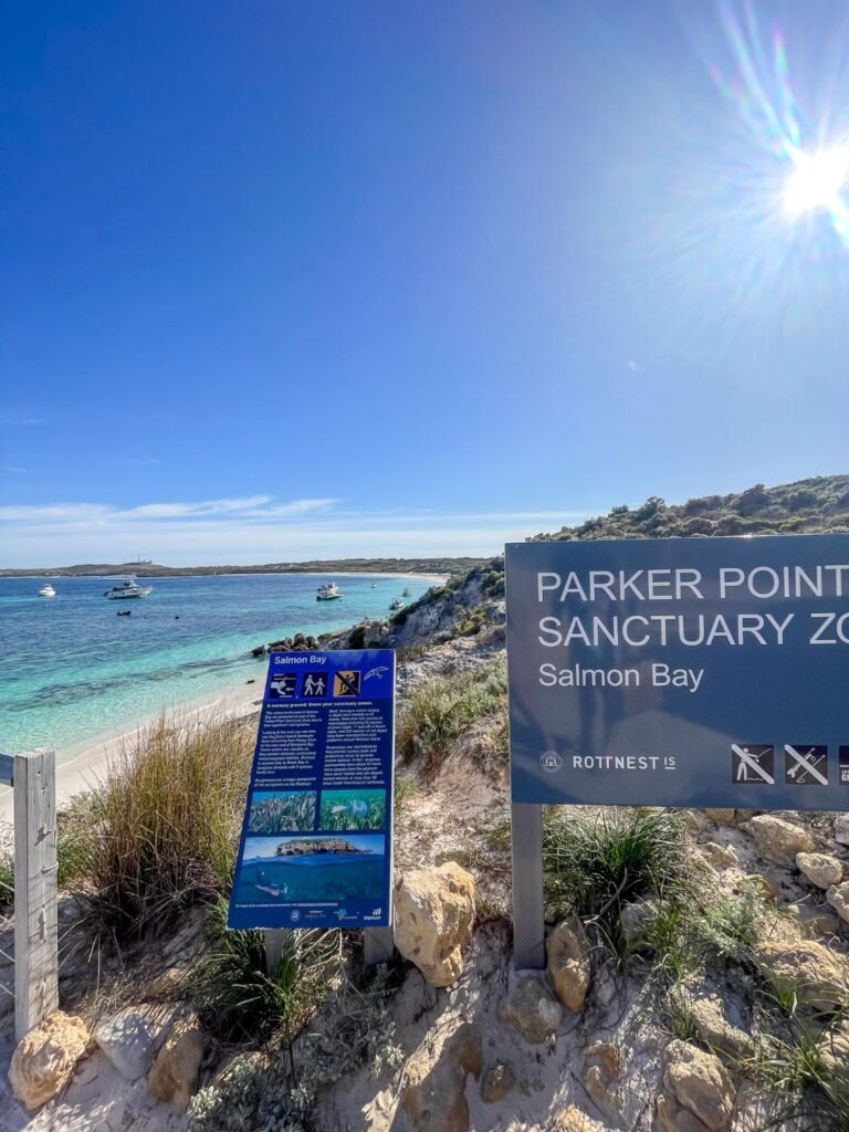 SIgn on Rottnest Island, Parker Point