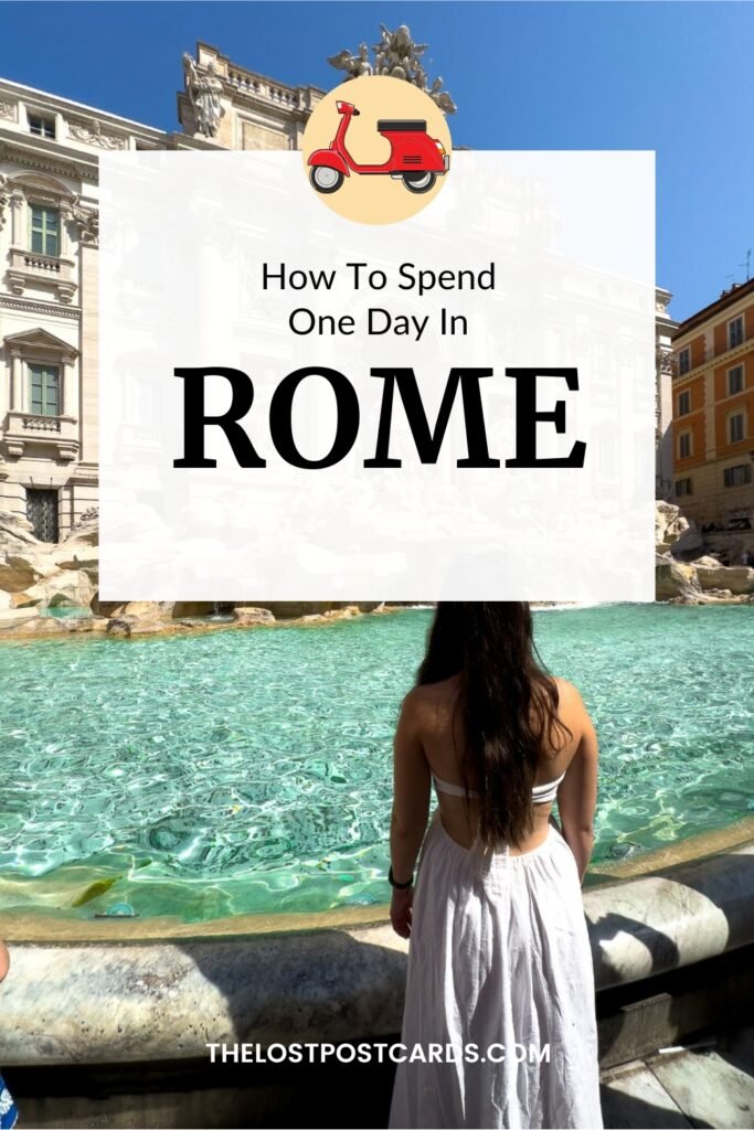 How to spend one day in Rome, Pinterest Pin