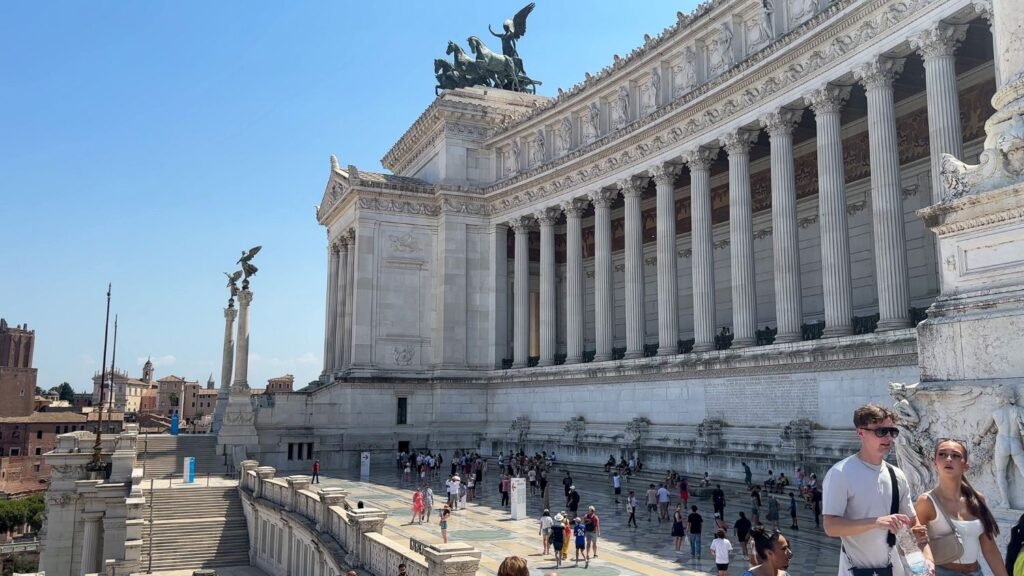 Very large, intricate monument. One day in Rome.